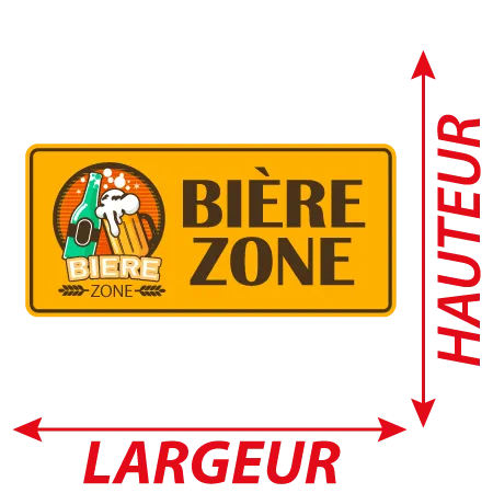 Détail Autocollant zone Bière