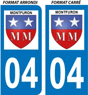 Sticker Plaque Montfuron 04110